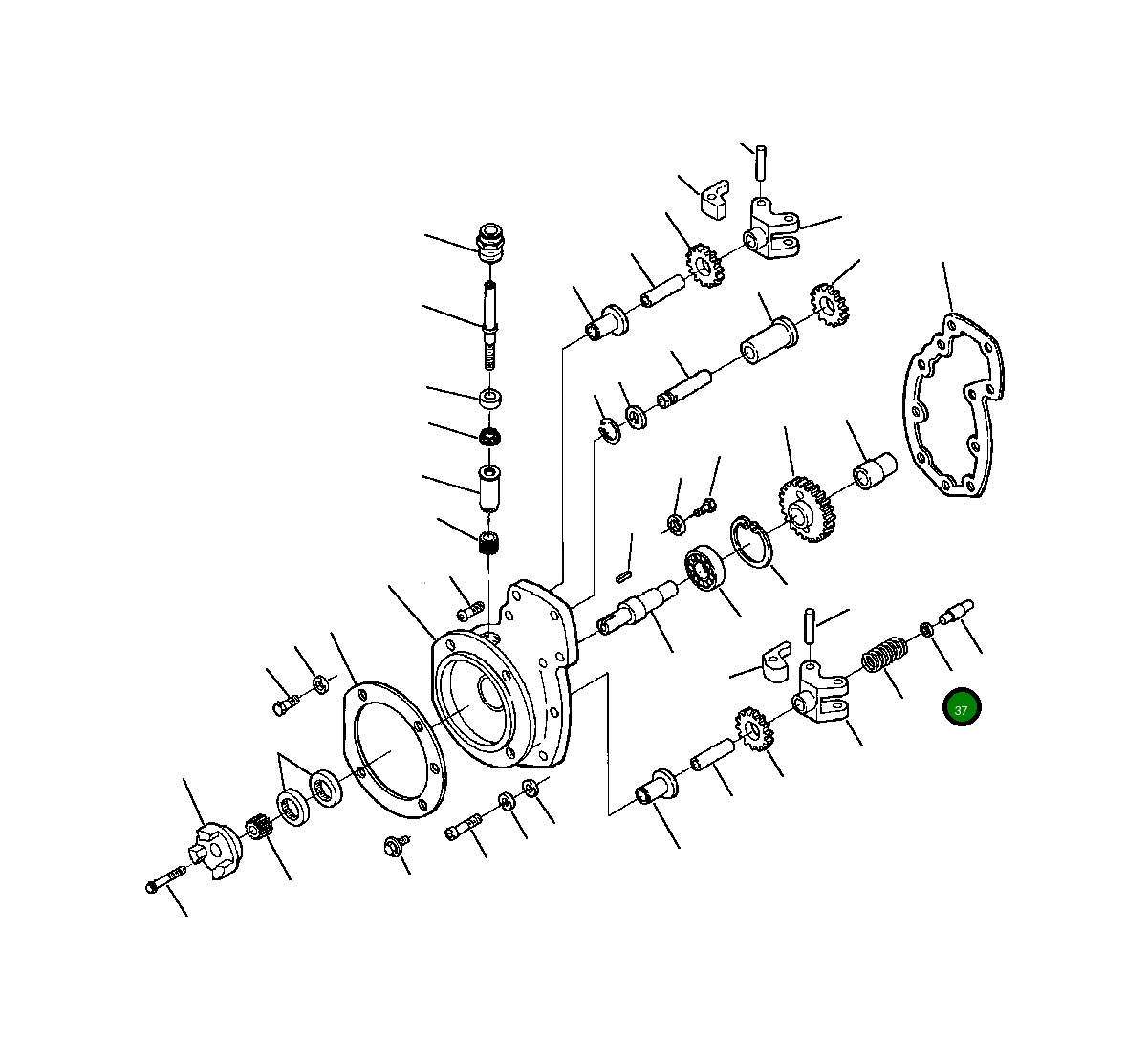 Регулировочная прокладка 1238 313 H1 Komatsu