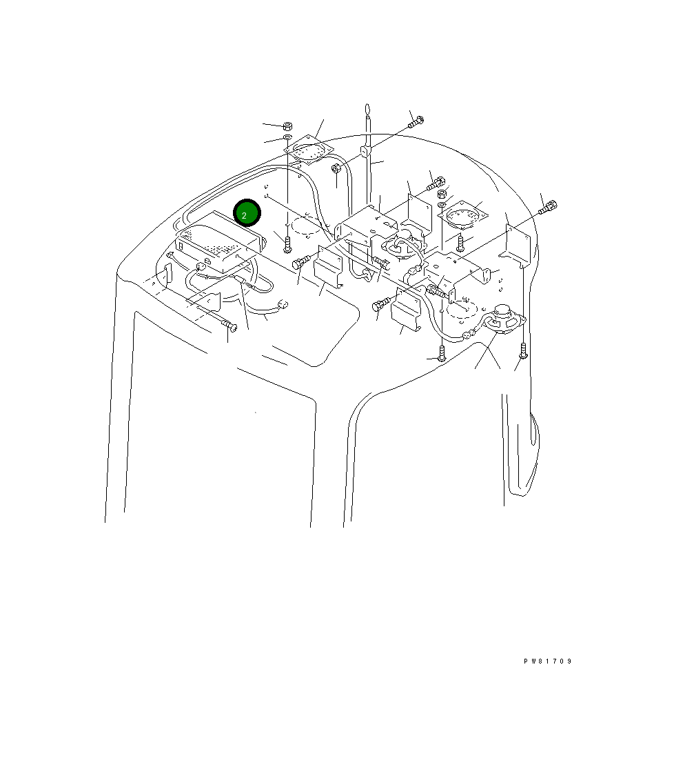 Радио YM172176-17801 Komatsu