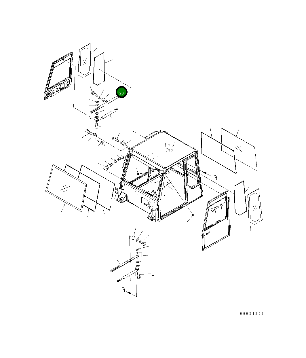 Пластина 56B-54-24790 Komatsu
