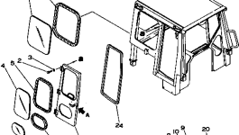 Стекло 113-Z79-1650 Komatsu