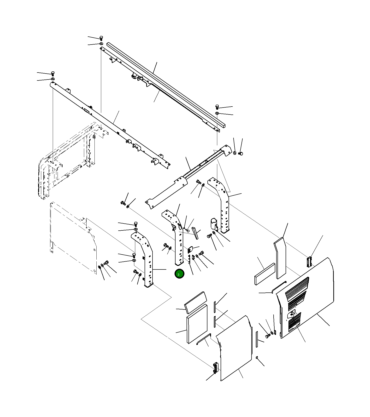 Рама 20Y-54-71331NK Komatsu