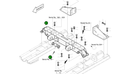 Передняя балка 626-00014 Komatsu