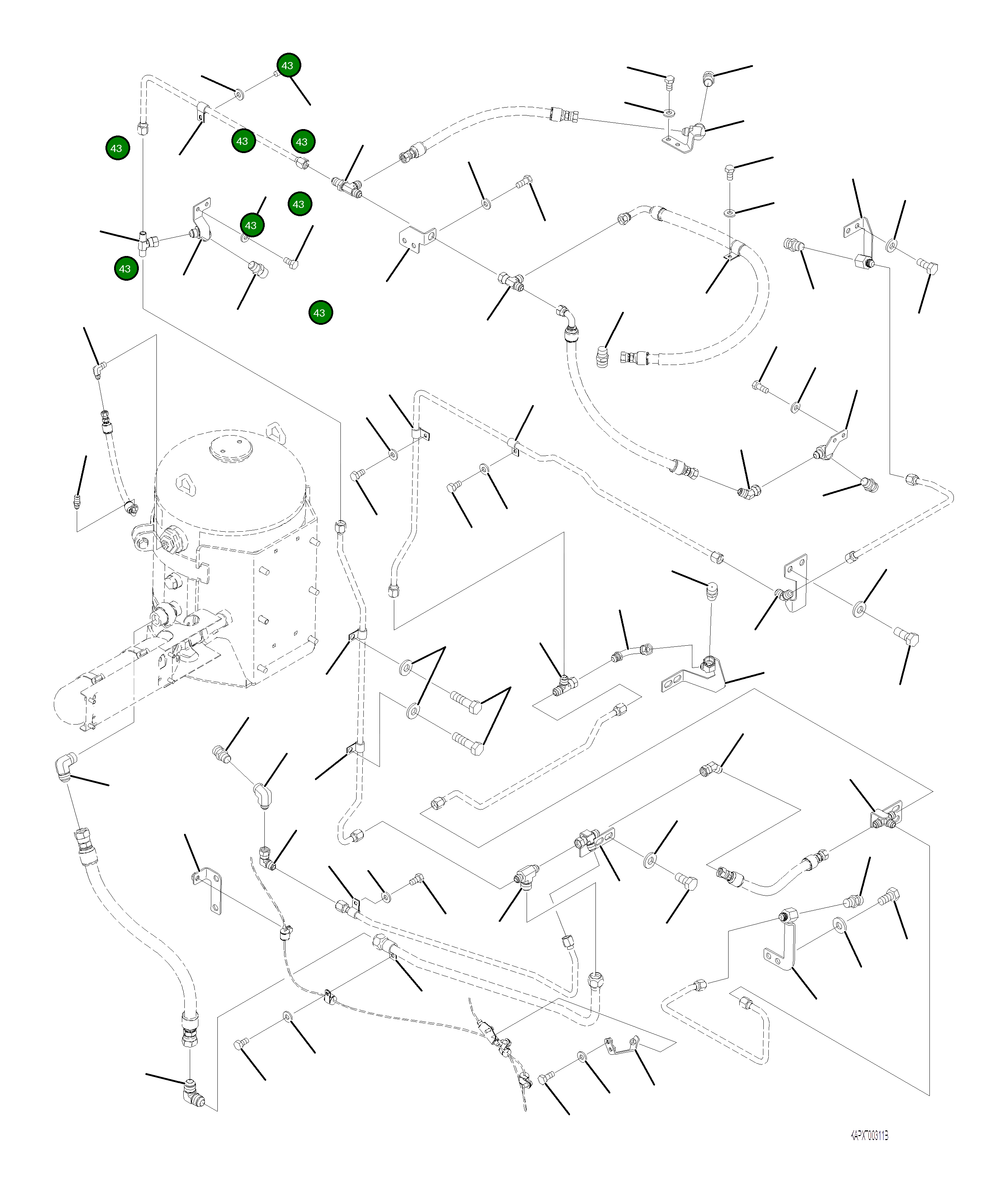 Распылитель 4A1-921-1620 Komatsu