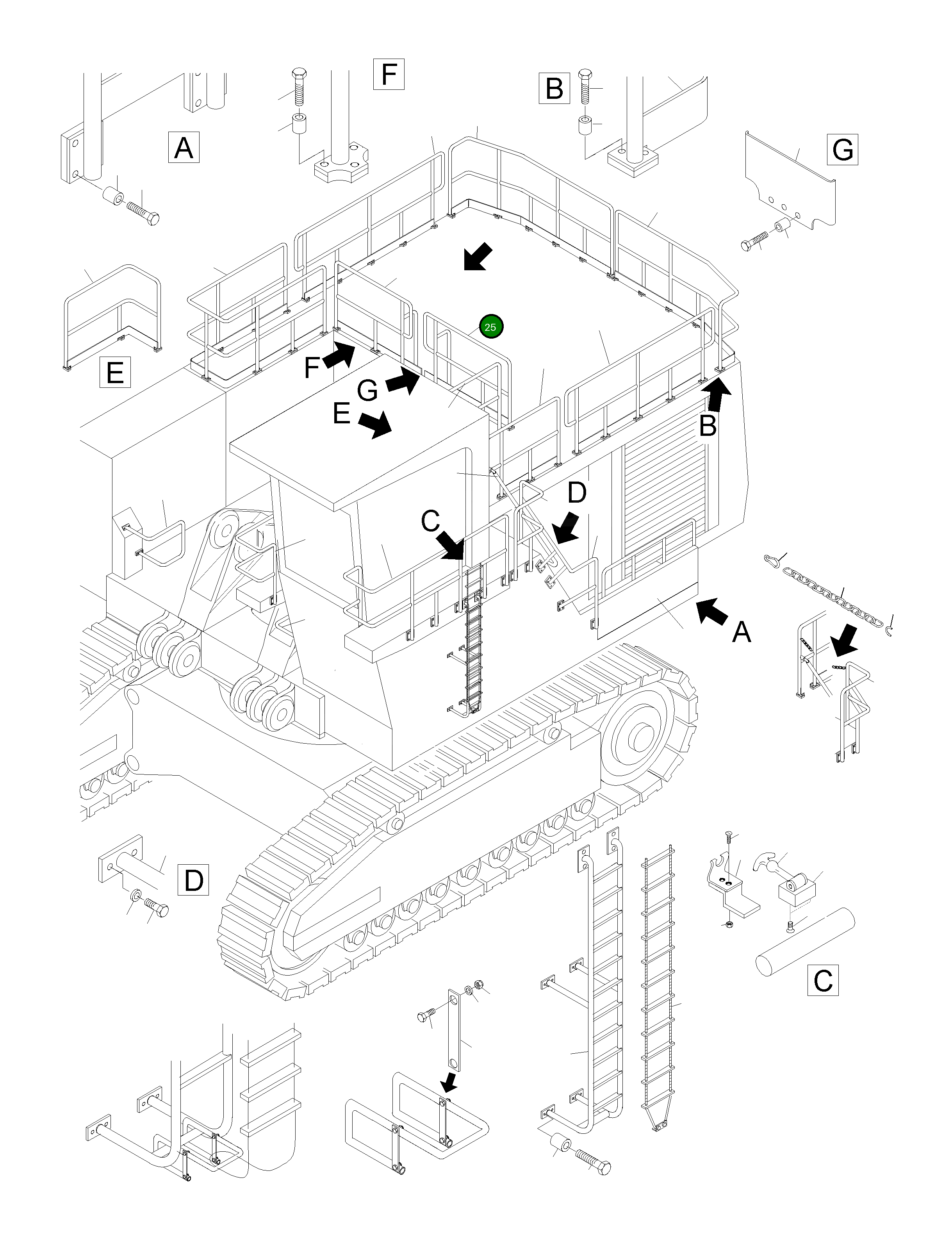 Рельс 916 315 40 Komatsu