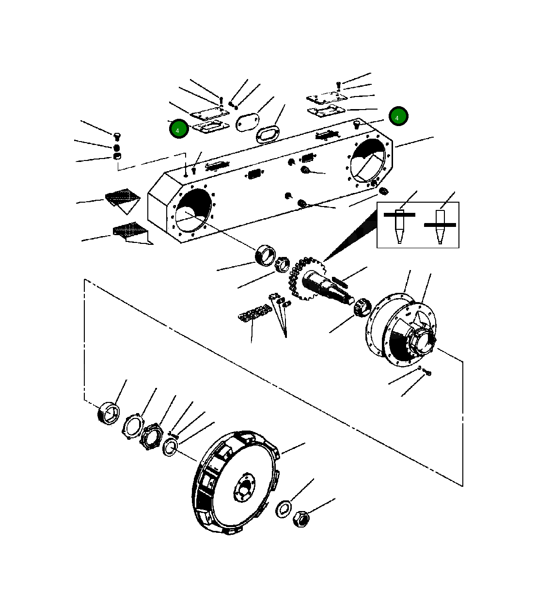 Прокладка 1431 923 H1 Komatsu