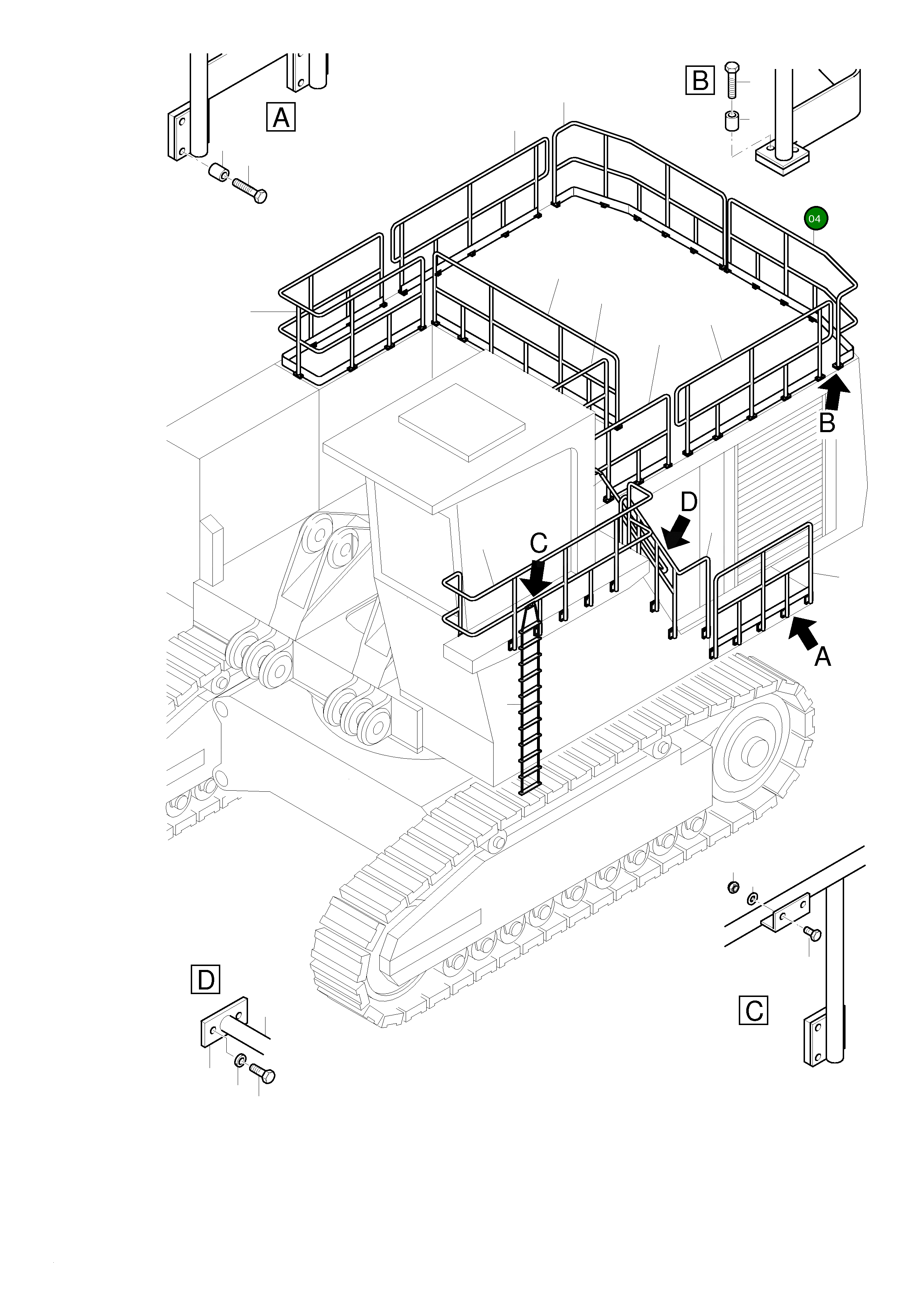 Рельс 897 178 40 Komatsu