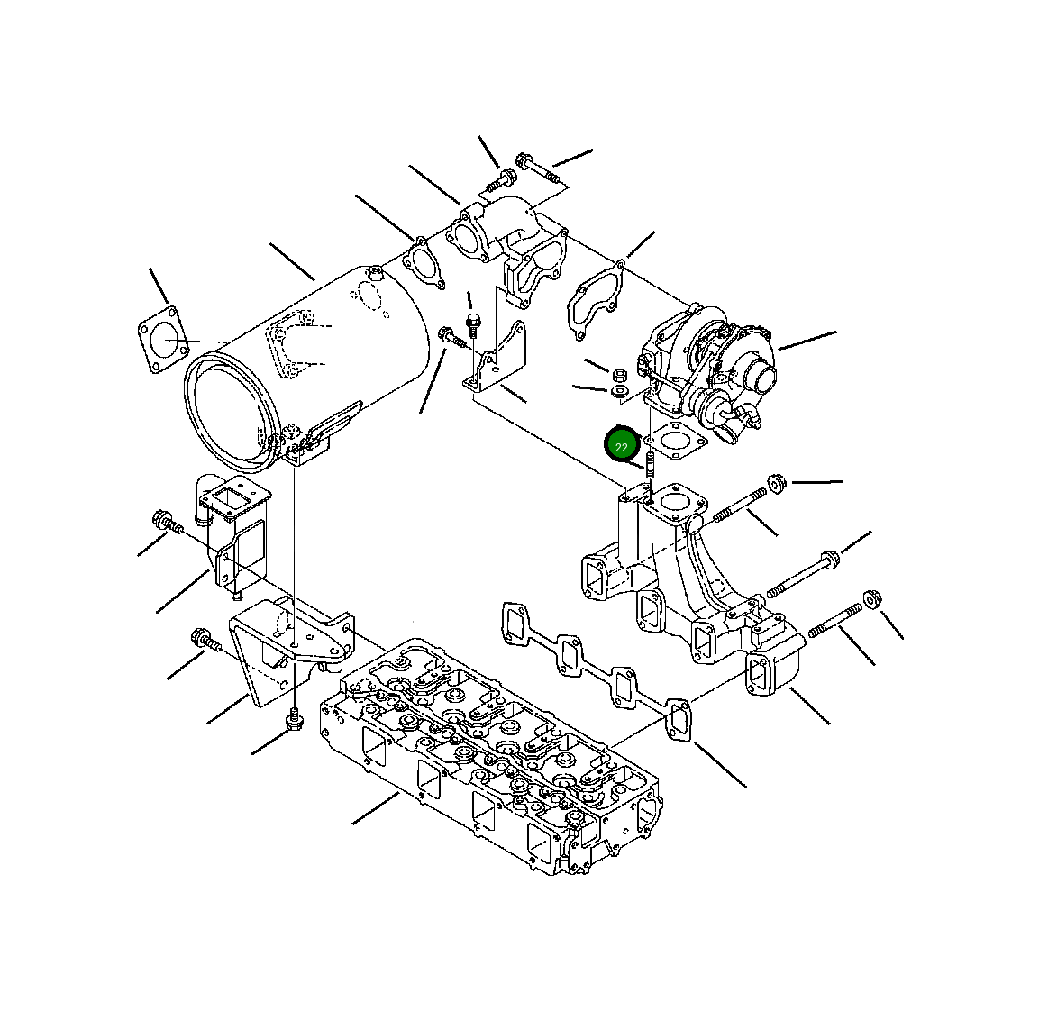 Прокладка YM12390118090 Komatsu