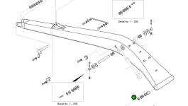 Регулировочная прокладка 2114-1059D223 Komatsu