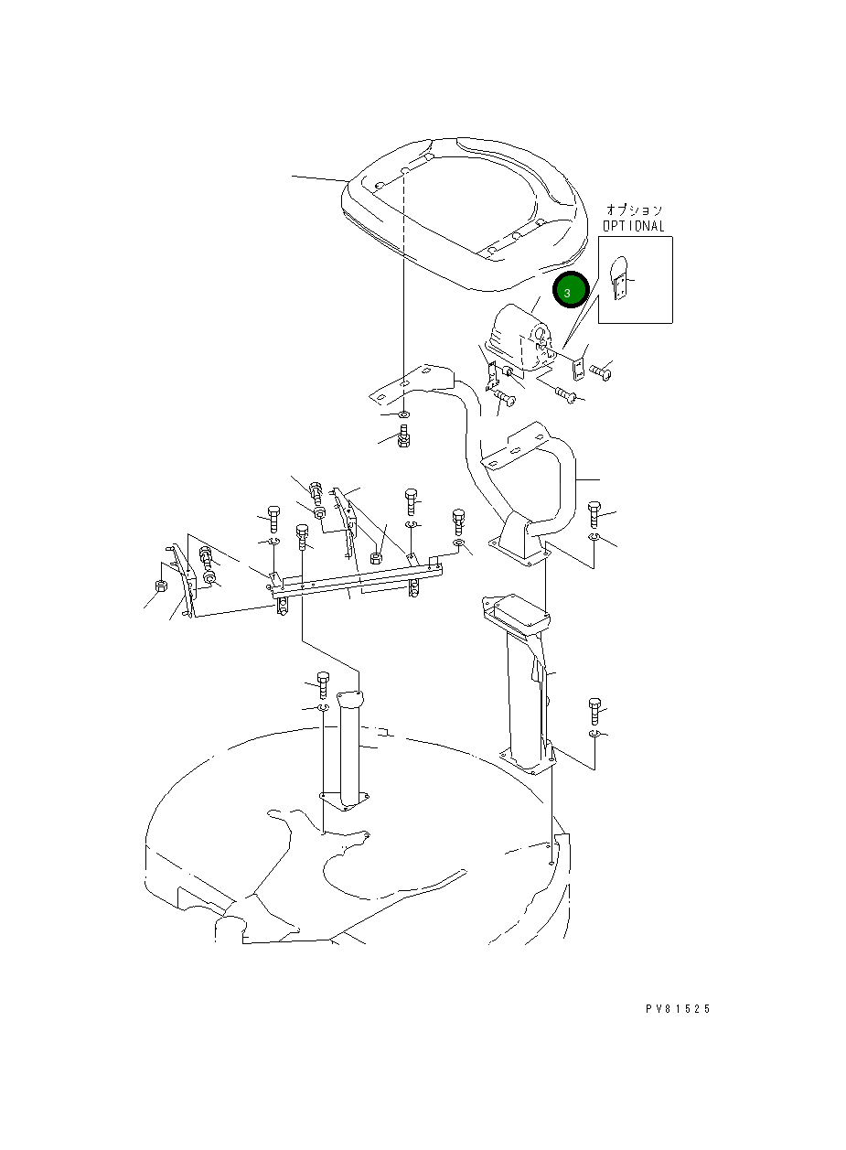 Пыльник YM172164-68190 Komatsu