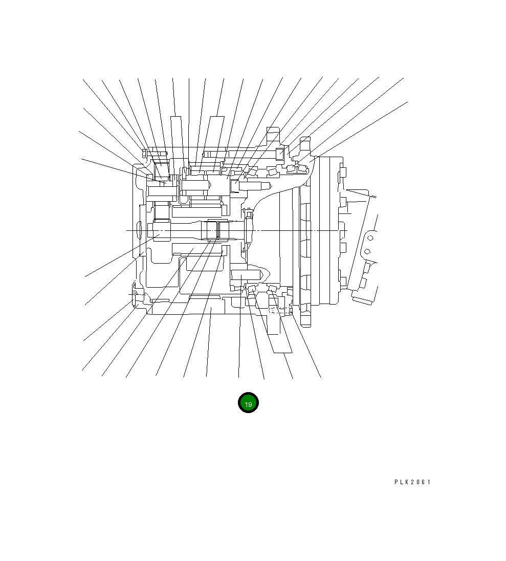 Палец UC19400-2110 Komatsu