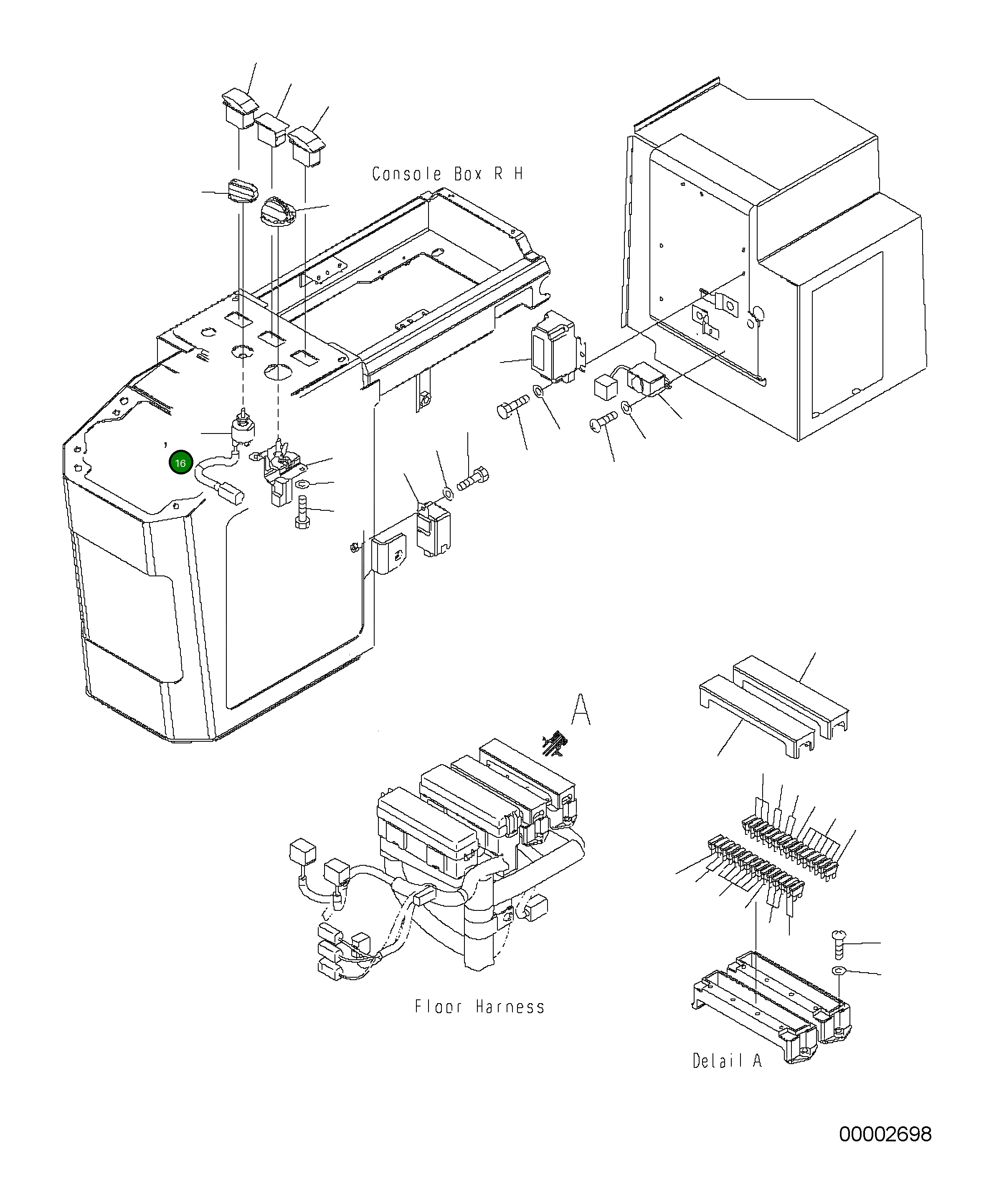 Провод 418-06-H2220 Komatsu