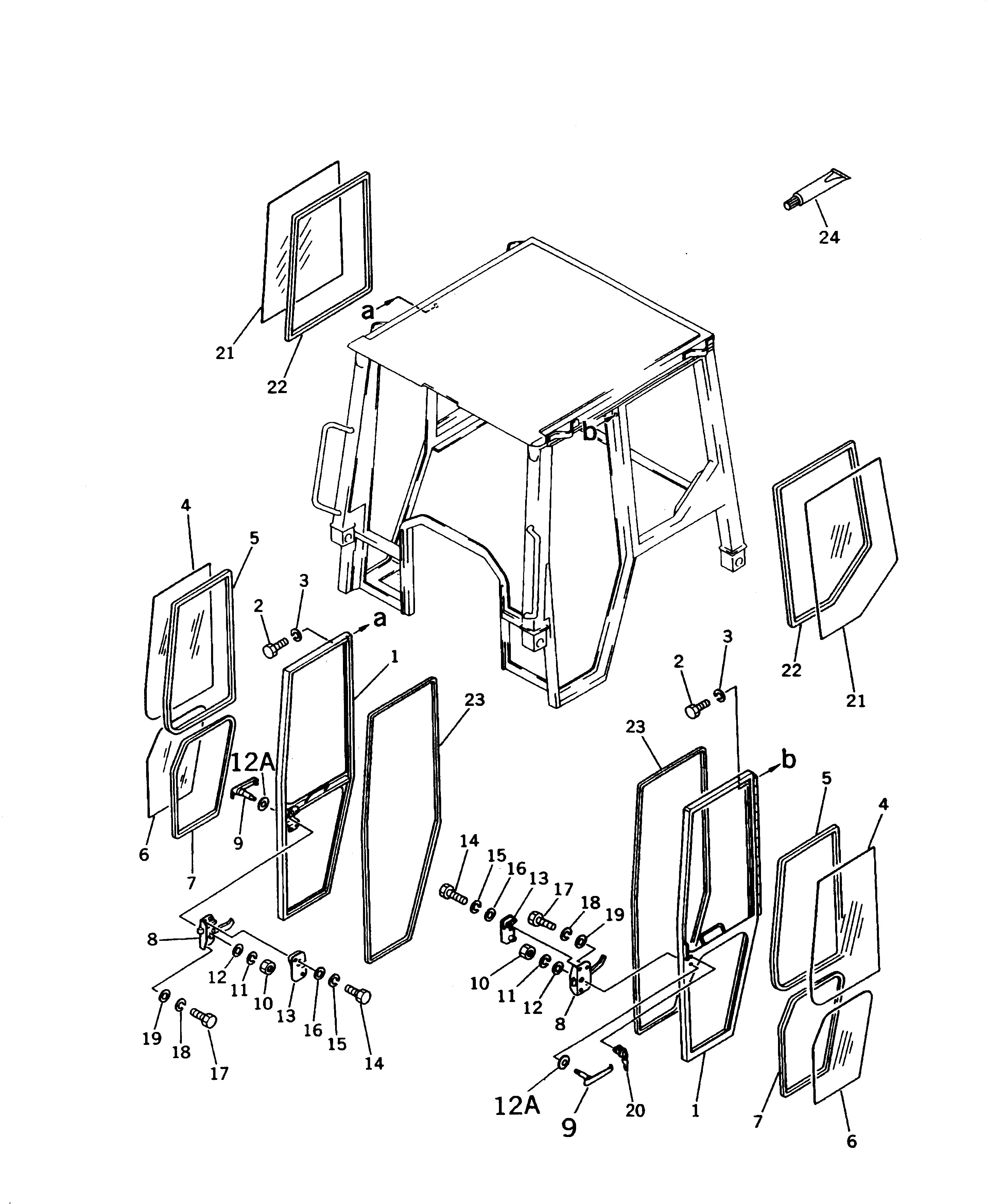 Стекло 113-Y79-1652 Komatsu