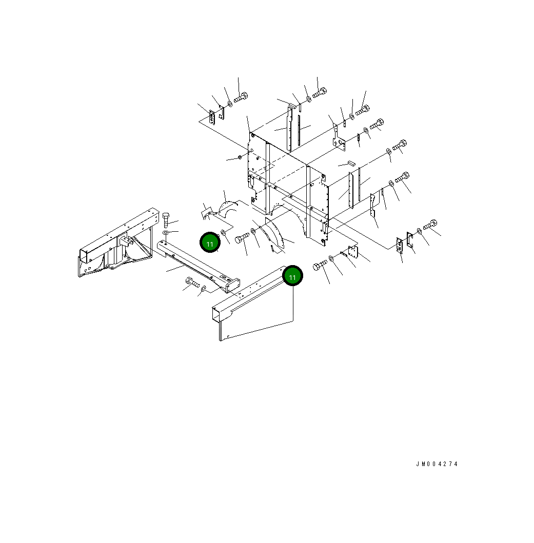 Пластина 427-54-28970 Komatsu