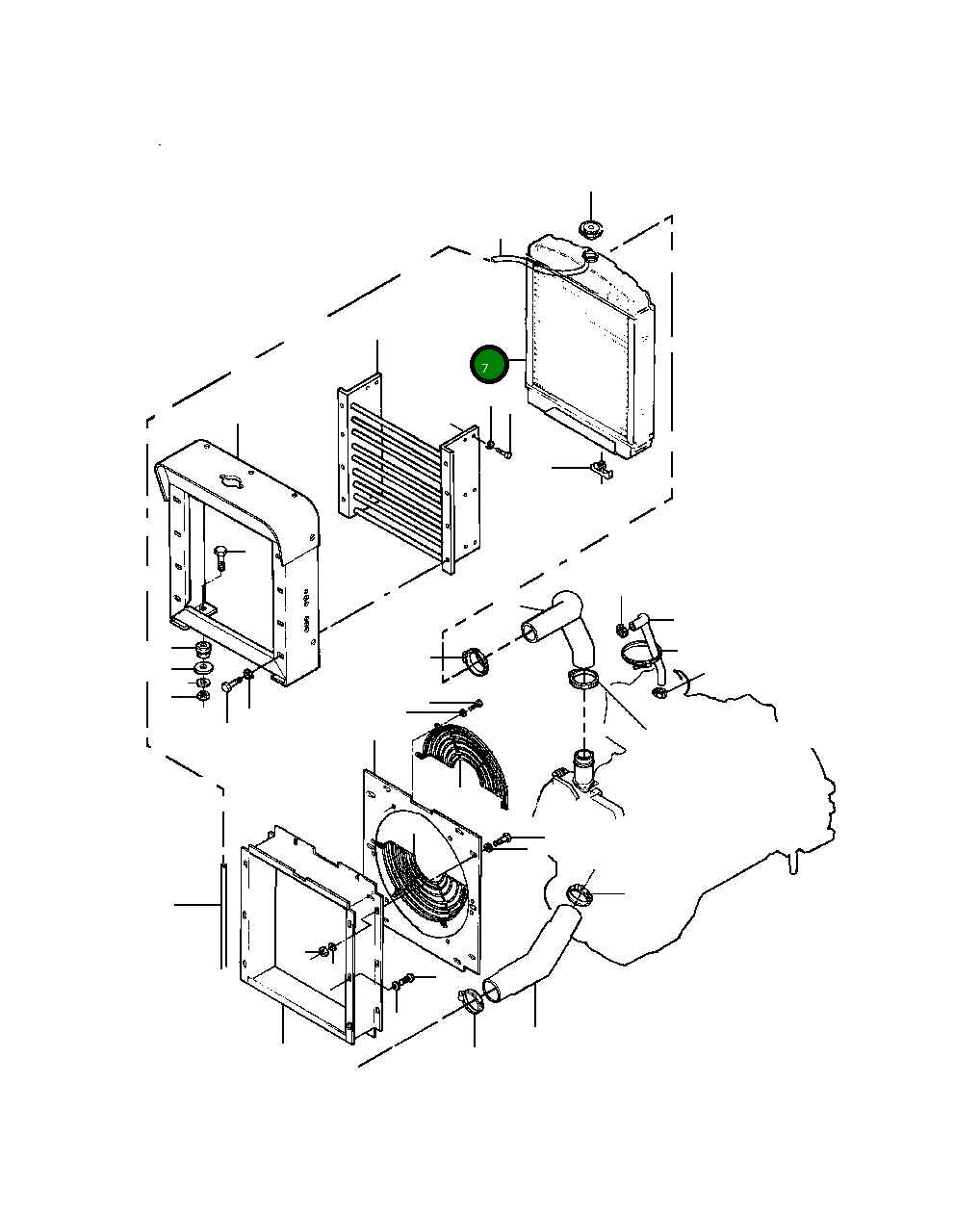 Радиатор 1437 049 H91 Komatsu