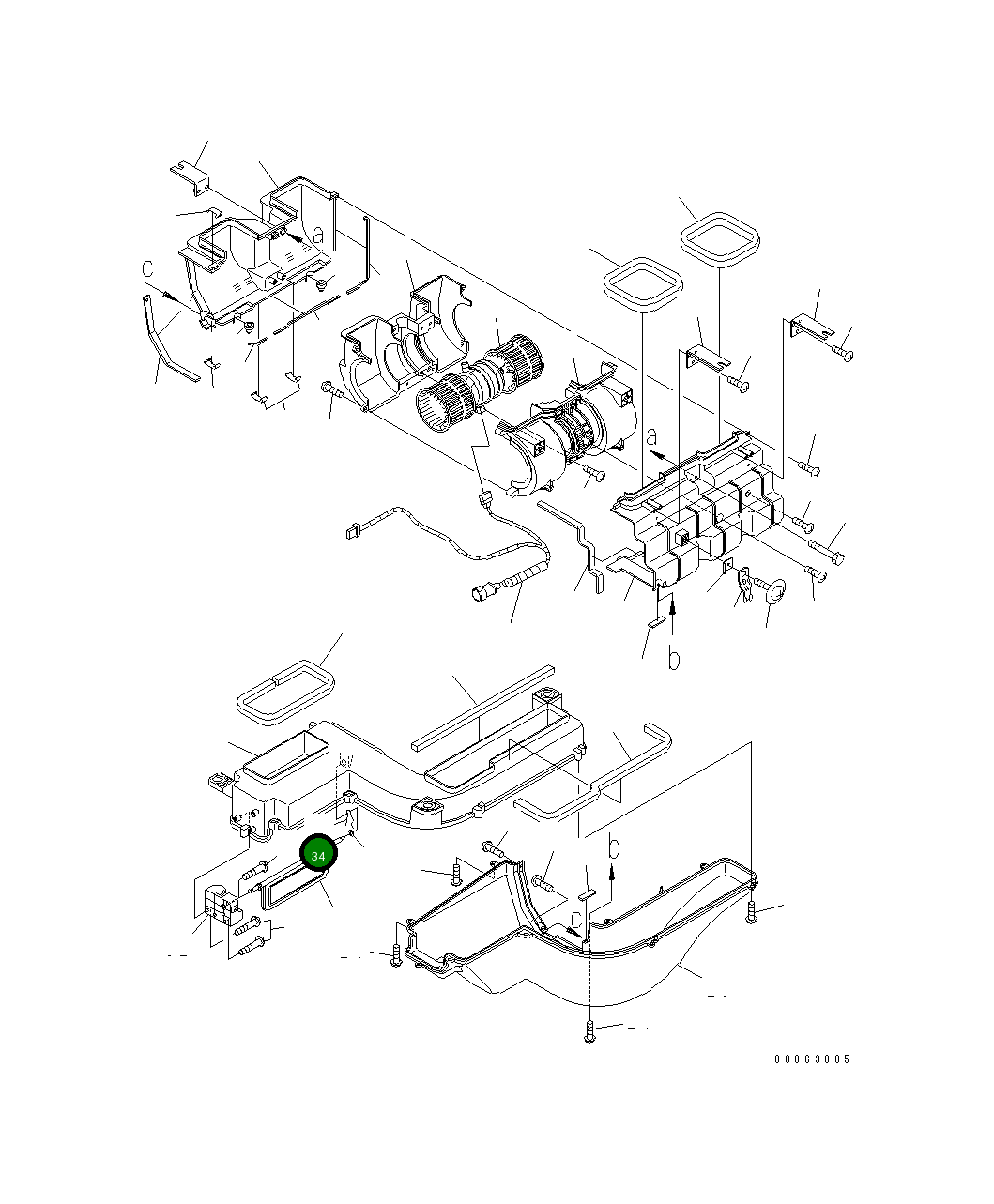 Палец AN51575-40110 Komatsu