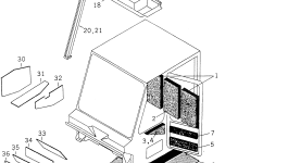Стальная лента BW021898 Komatsu