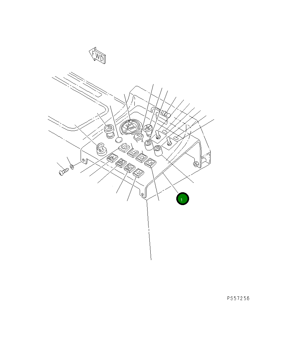 Панель 23F-06-11141 Komatsu