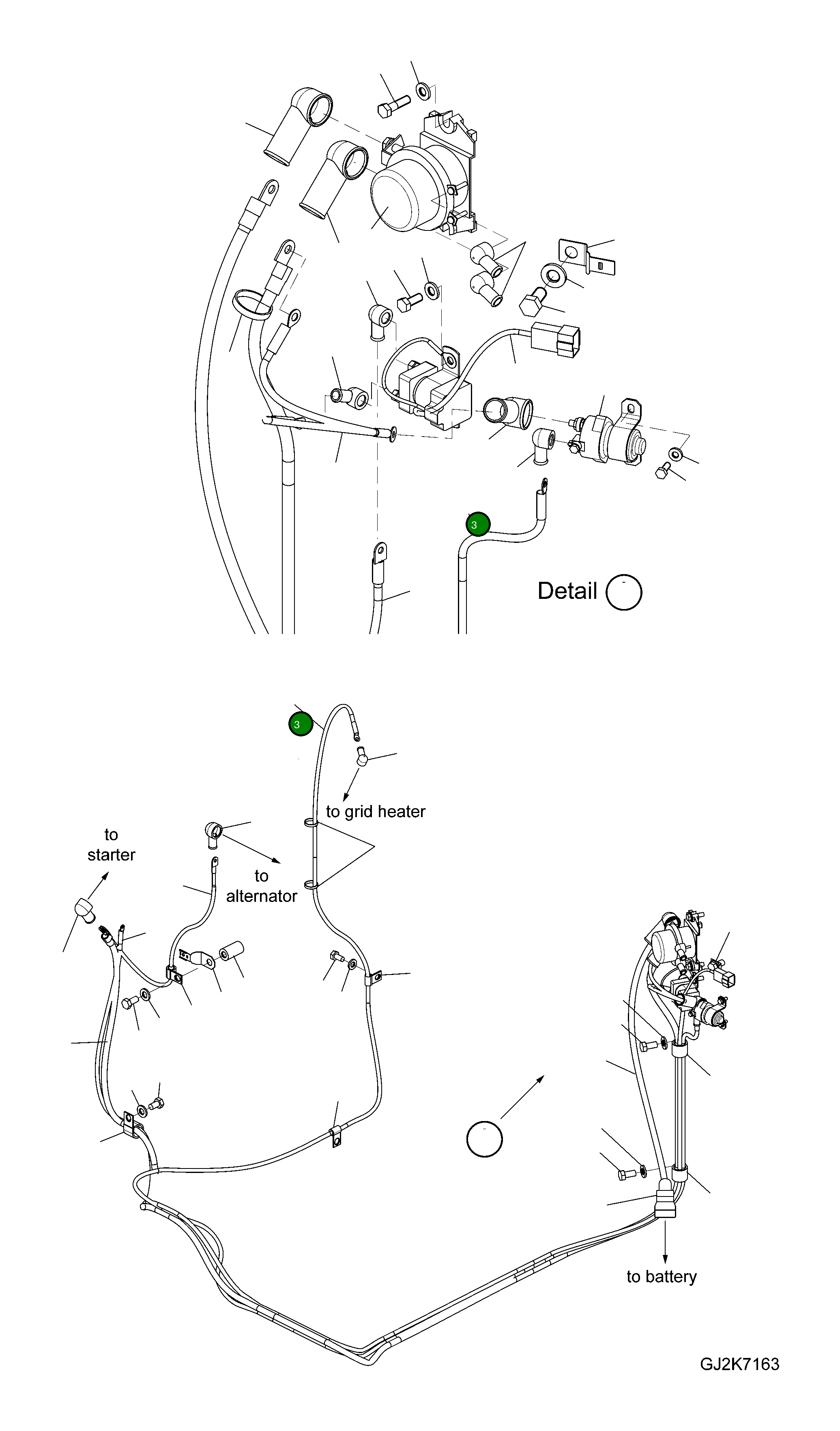 Провод 20E-06-31550 Komatsu