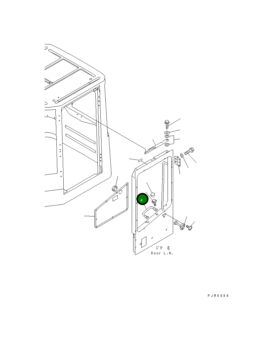 Рукоятка 417-56-21590 Komatsu