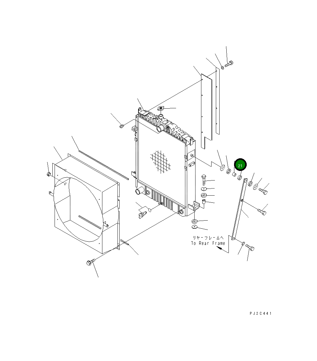 Проставка 416-03-11270 Komatsu