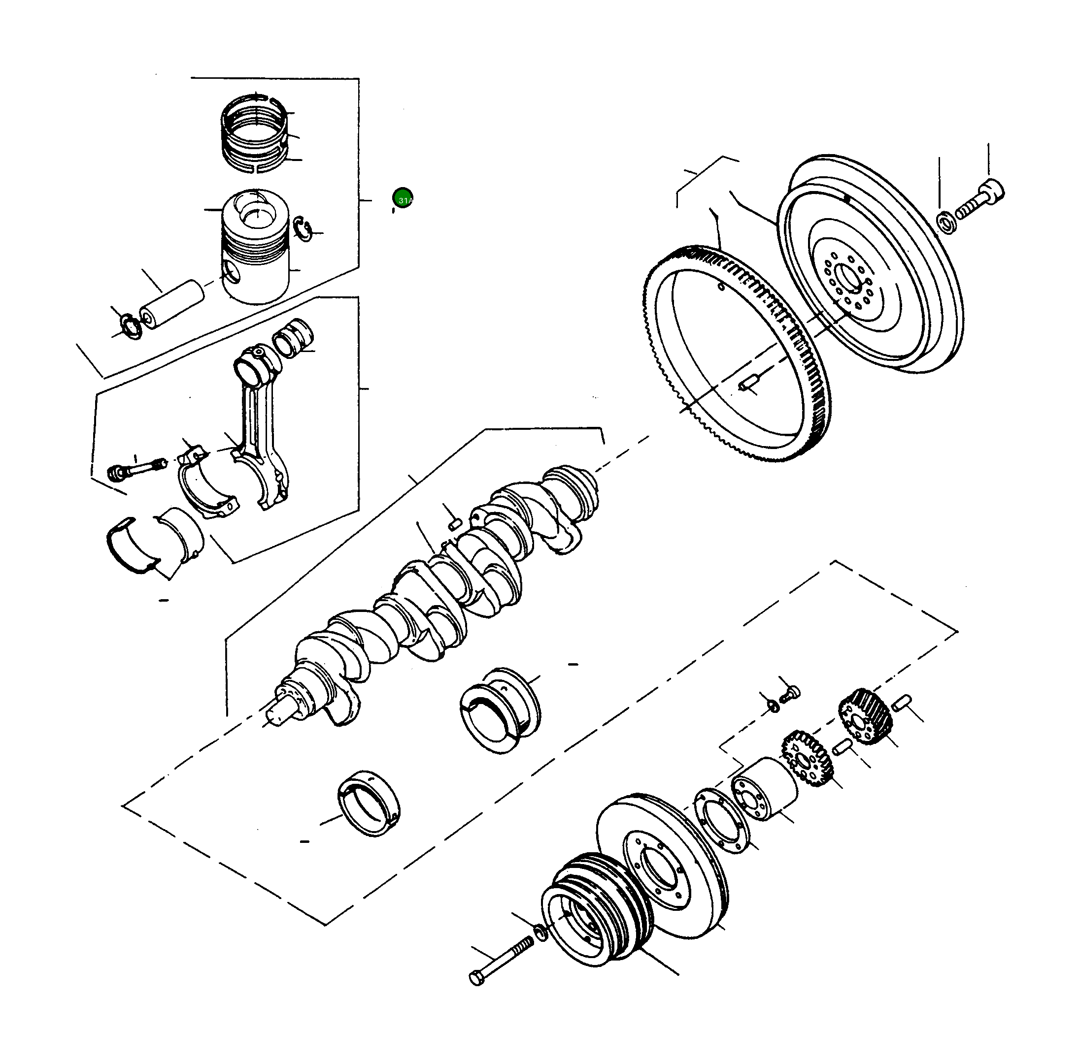 Поршень 4404082M91 Komatsu