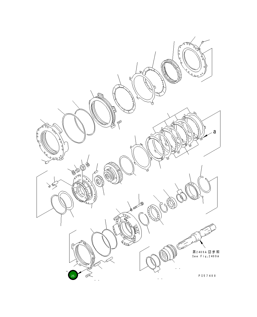 Поршень 23A-15-12752 Komatsu