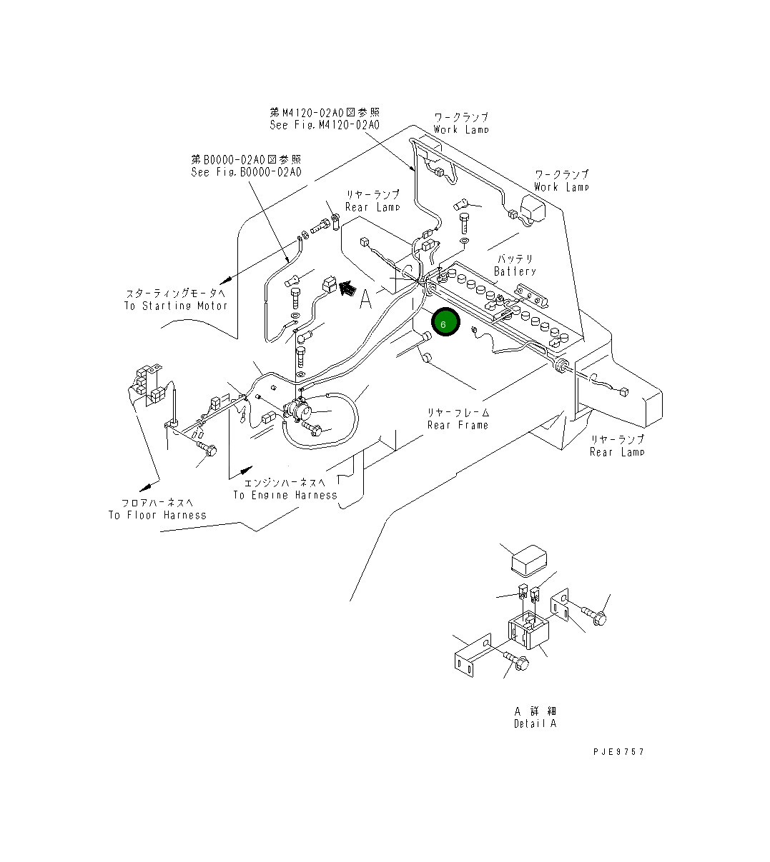 Провод 416-06-22221 Komatsu
