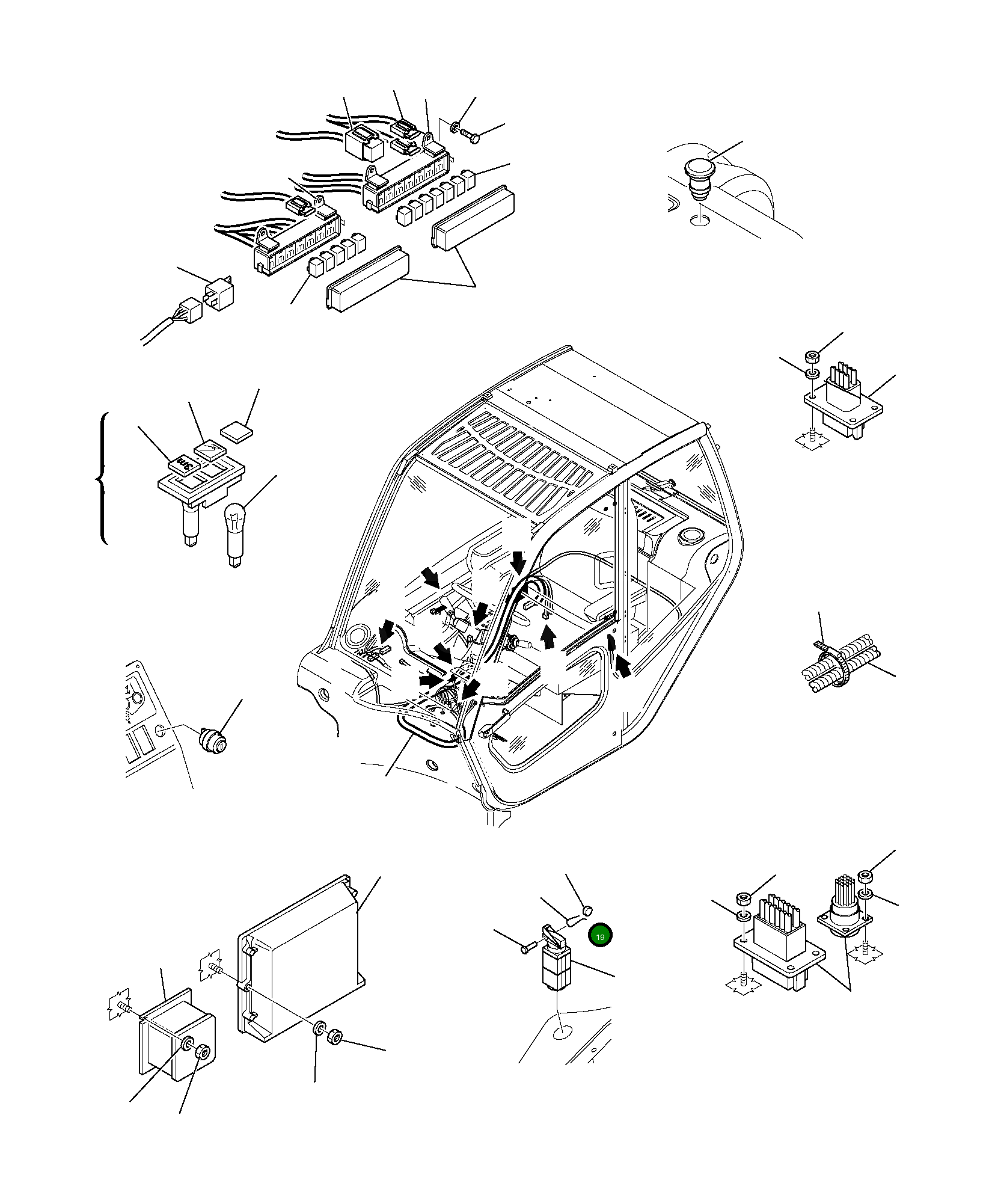 Провод 395-06-13030 Komatsu