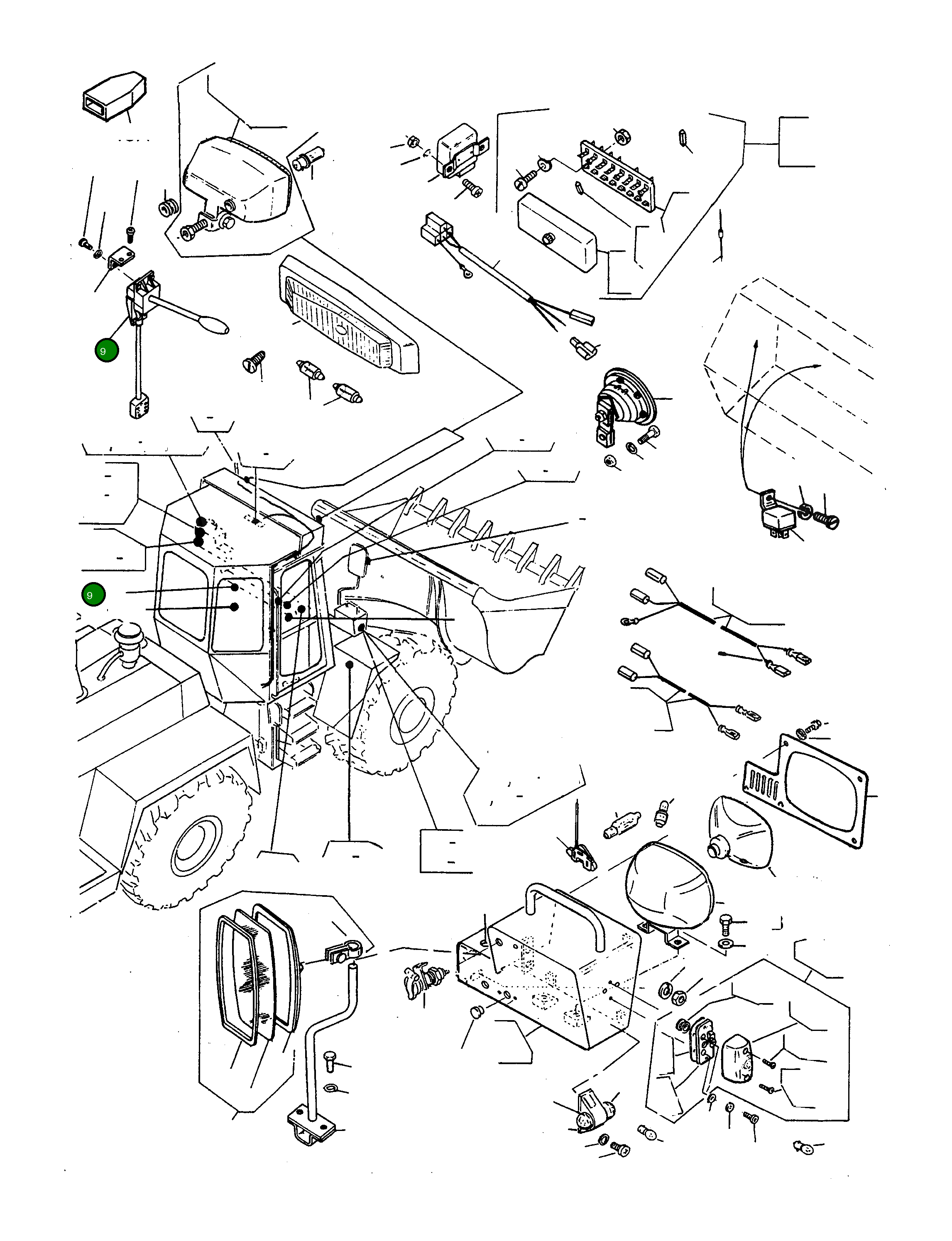 Переключатель указателя поворота 2937728M91 Komatsu