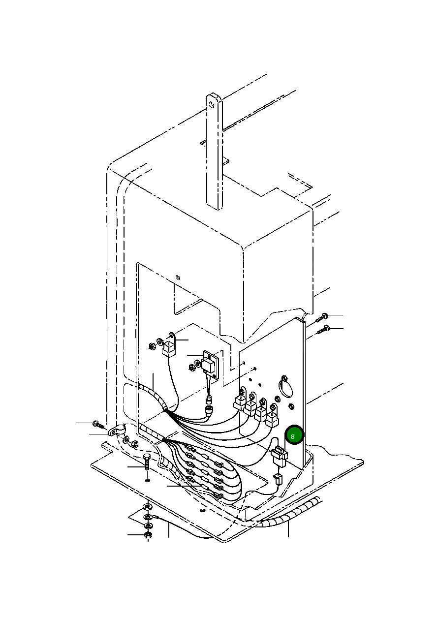 Панель диодов, в сборе 1261 892 H1 Komatsu