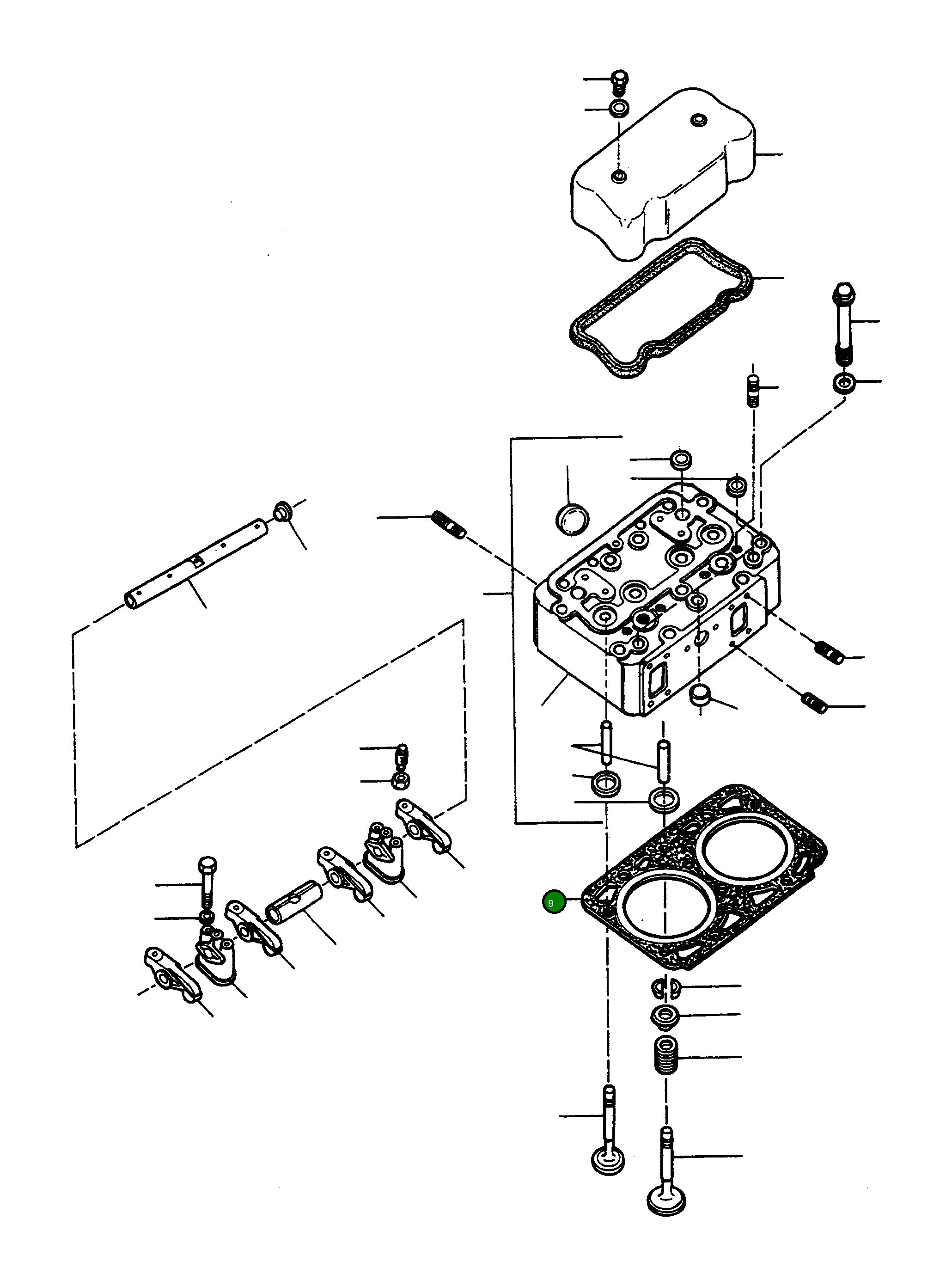 Прокладка ГБЦ 2992579M1 Komatsu