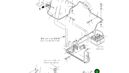Провод 20E-06-K2460 Komatsu