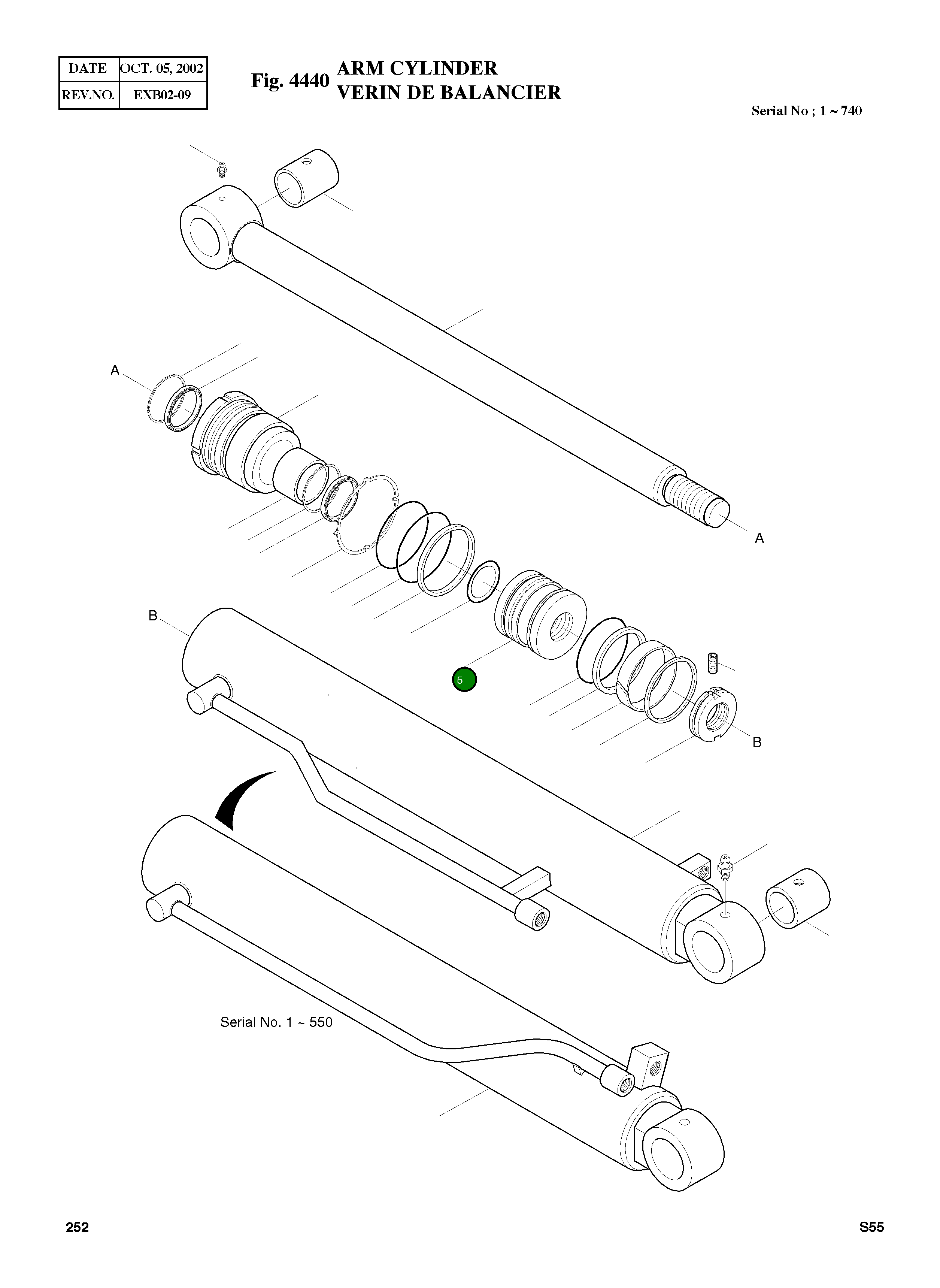 Поршень 53A375-1 Komatsu