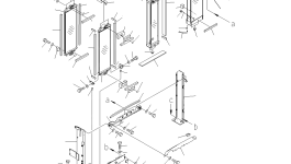 Радиатор 21K-03-72123 Komatsu