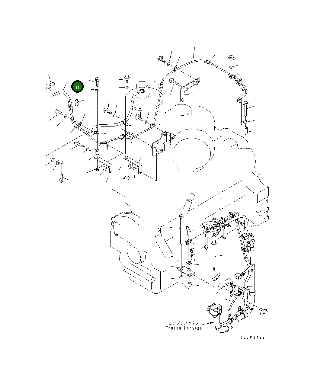 Провод 6251-81-9690 Komatsu