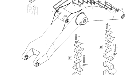 Рельс 768 519 73 Komatsu