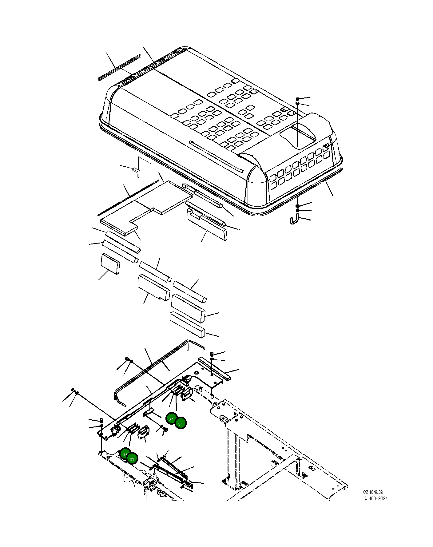 Регулировочная прокладка 21M-54-31250 Komatsu