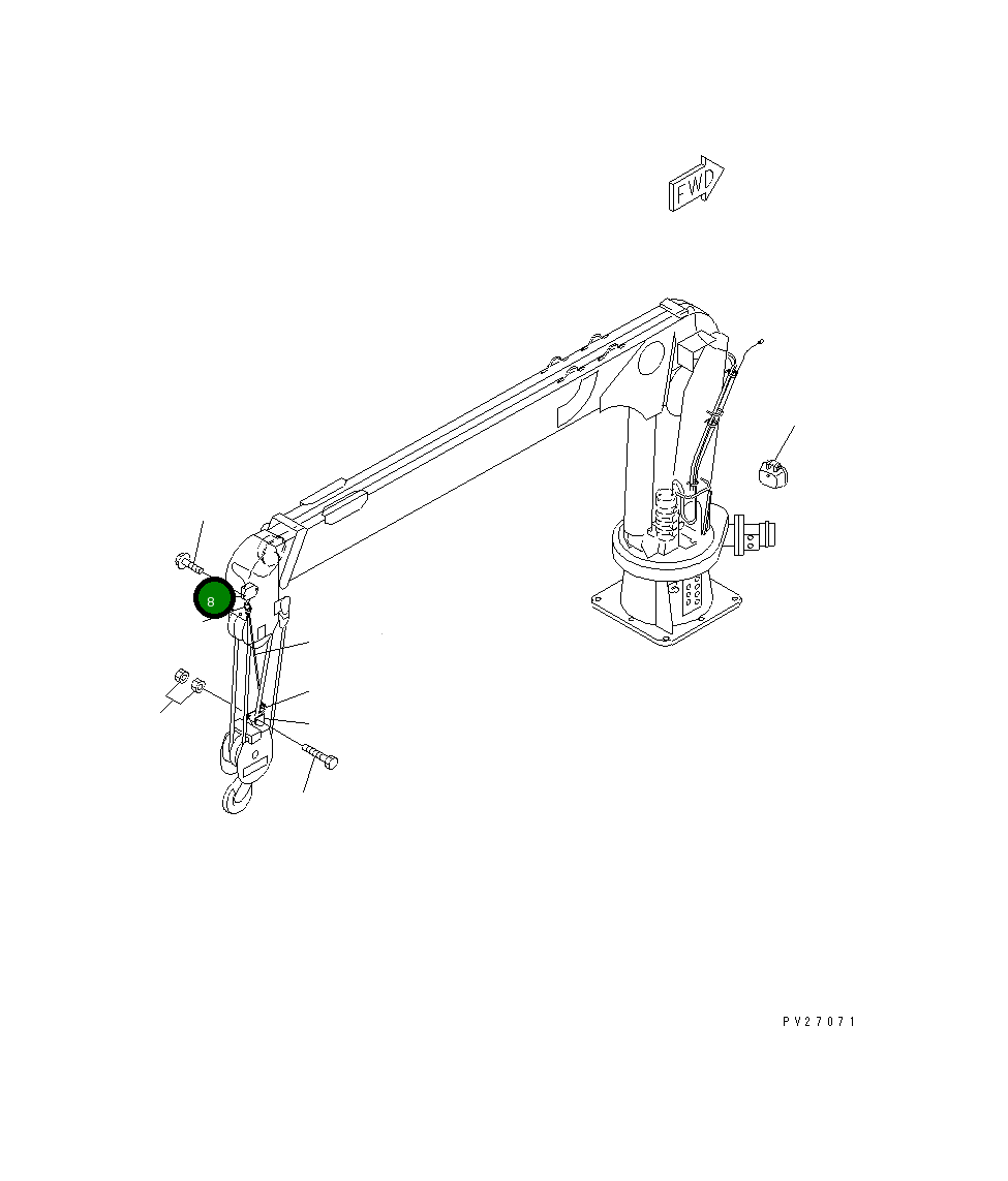 Сигнализация UN603217000 Komatsu