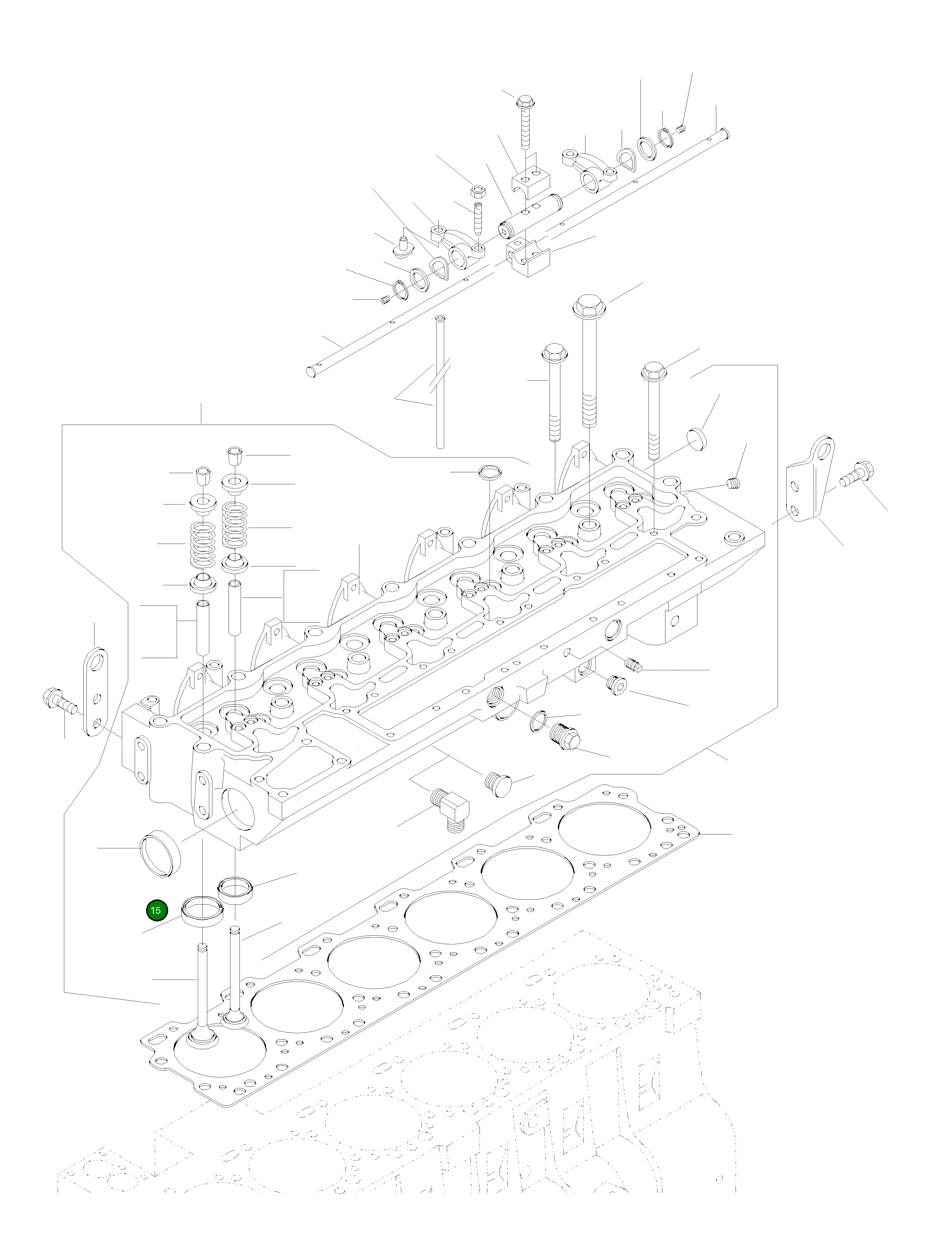 Седло клапана CU3908830 Komatsu