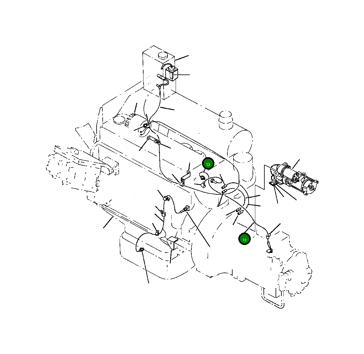 Провод 208-06-58190 Komatsu