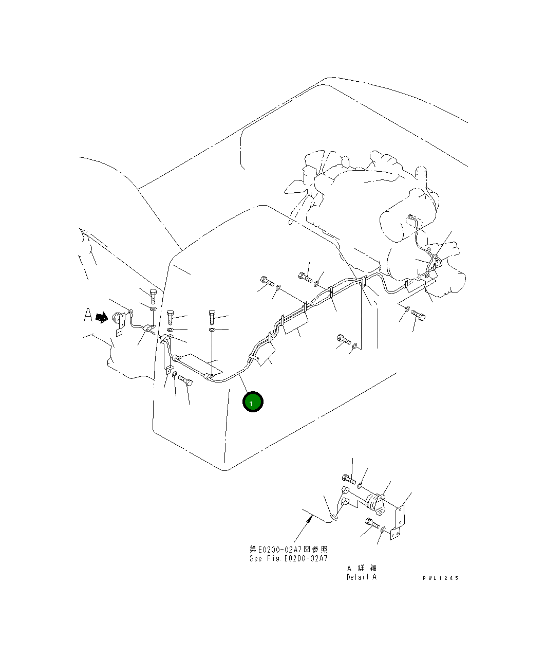 Провод 208-06-61311 Komatsu