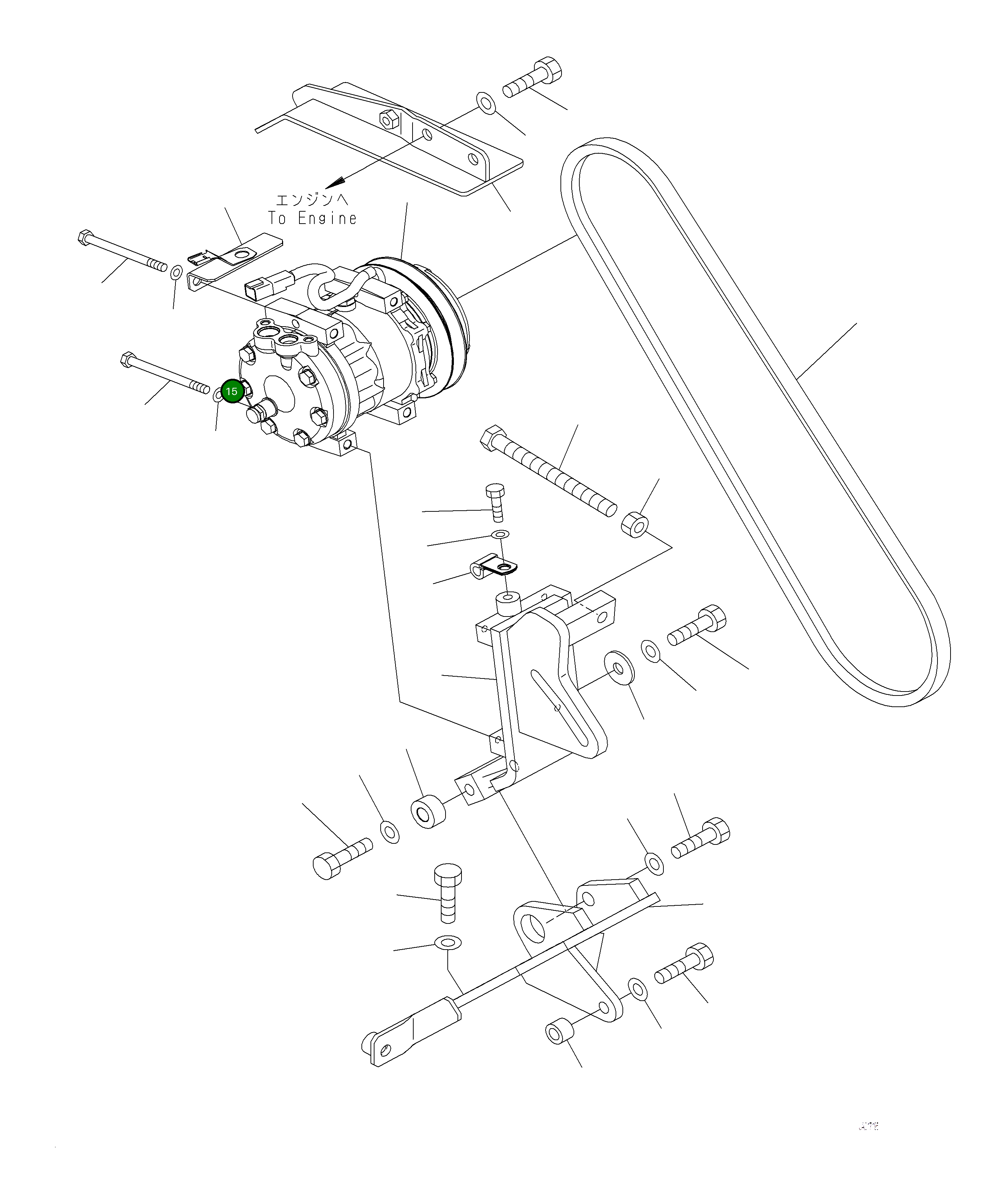 Проставка 418-879-2330 Komatsu