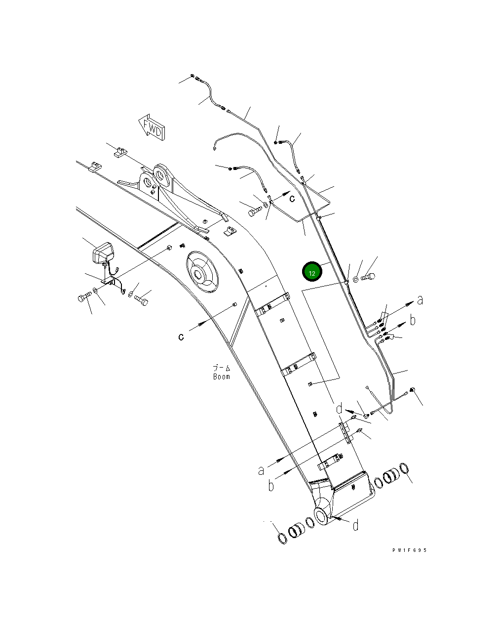 Провод 21K-06-71310 Komatsu