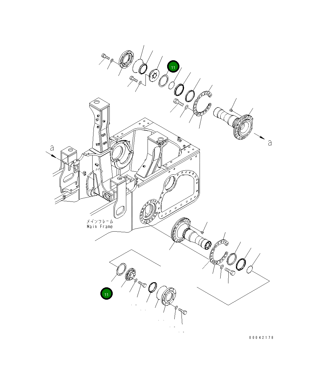 Проставка 17A-50-41190 Komatsu