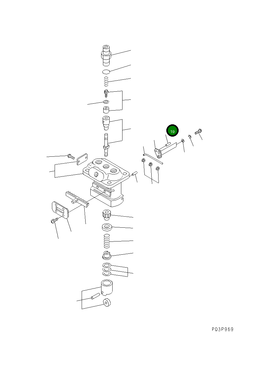 Палец YM119620-51670 Komatsu