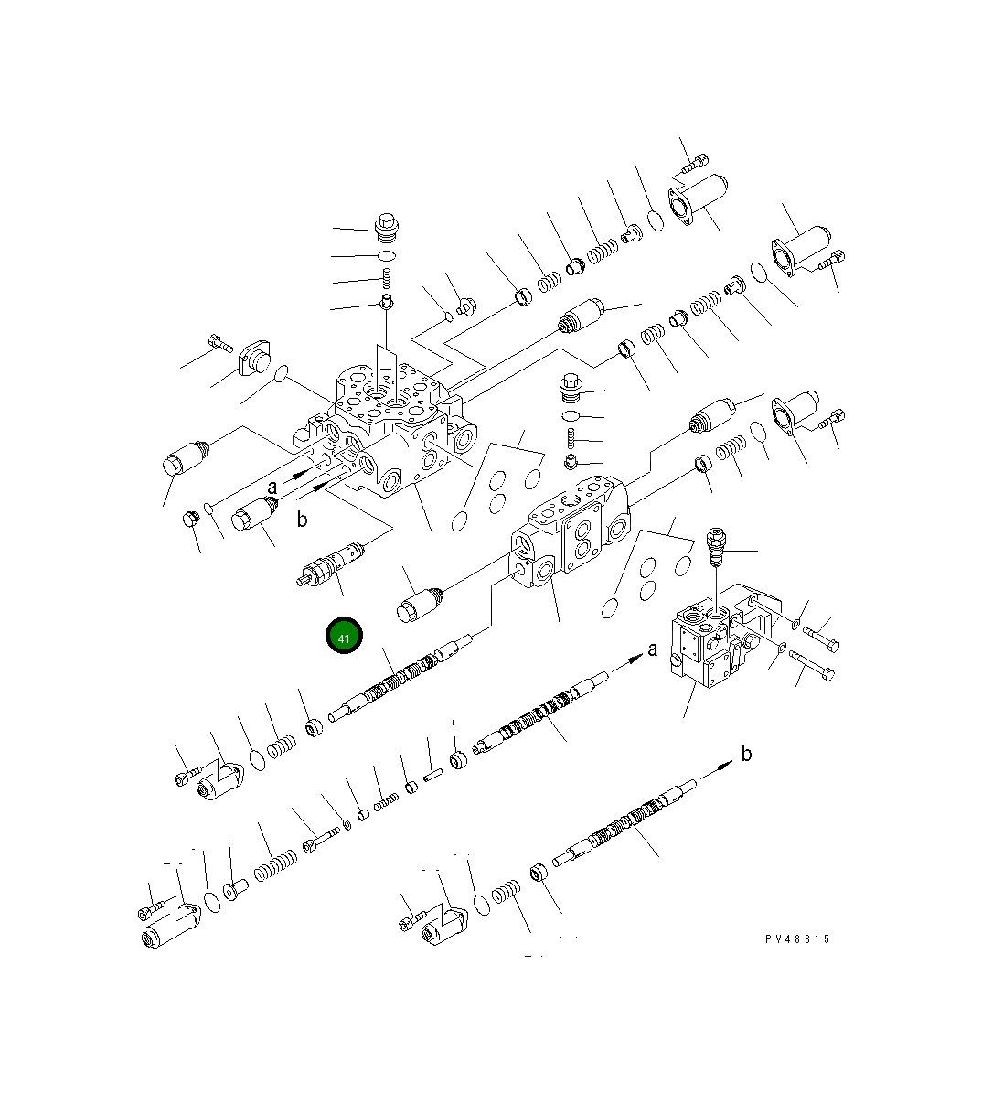 Предохранительный клапан 709-90-53100 Komatsu