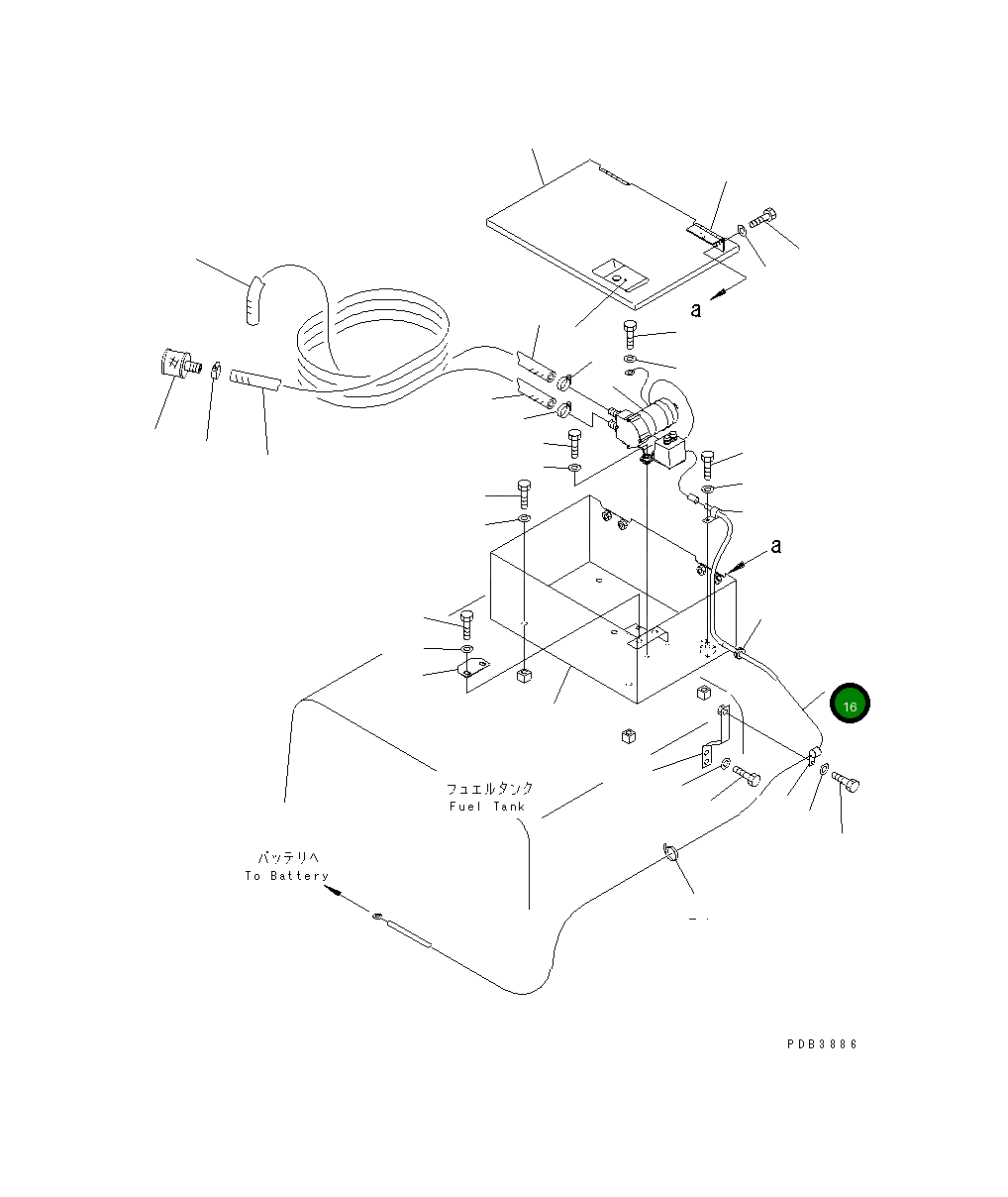 Провод 207-06-61220 Komatsu
