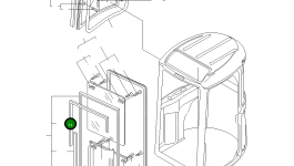 Стекло YM172176-66890 Komatsu