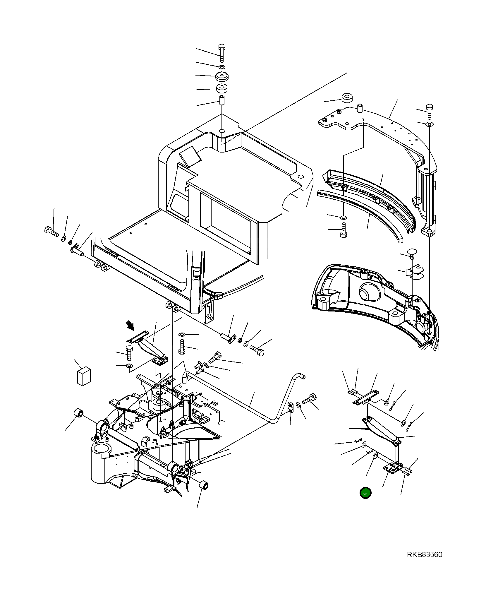 Провод 22L-54-R2280 Komatsu