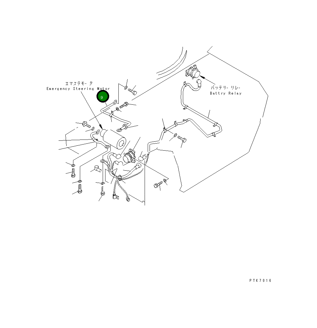 Провод 21J-06-12350 Komatsu